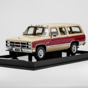 GMC Suburban 1984 Beige with Red 1:18