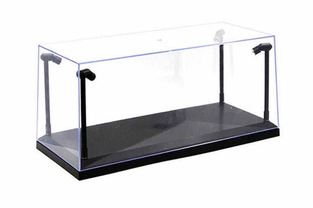 Acrylic LED Display Case, Black – ModelToyCars – 1/18 Scale Display Case for Diecast Cars